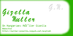 gizella muller business card